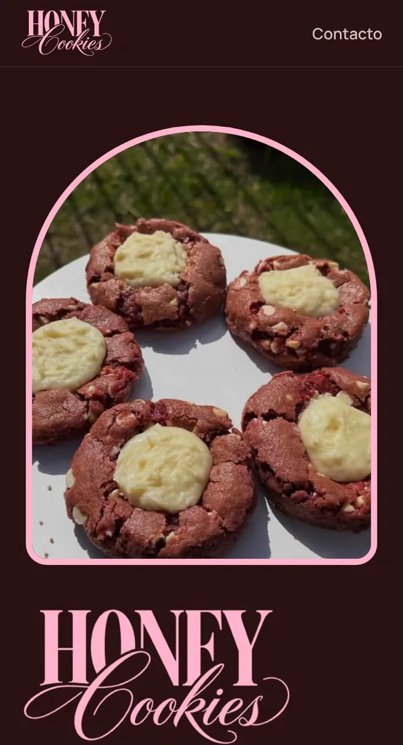 Captura de la web de Honey Cookies